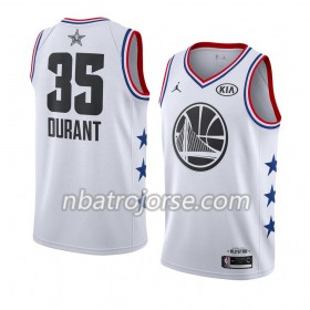 Män Golden State Warriors Tröja Kevin Durant 35 2019 All-Star Jordan Brand Vit Swingman